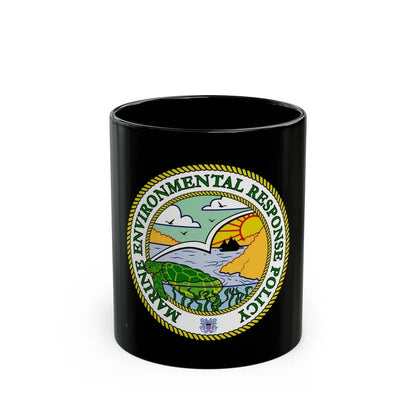 USCG Marine Environmental Resp Policy (U.S. Coast Guard) Black Coffee Mug 11oz - Go Mug Yourself