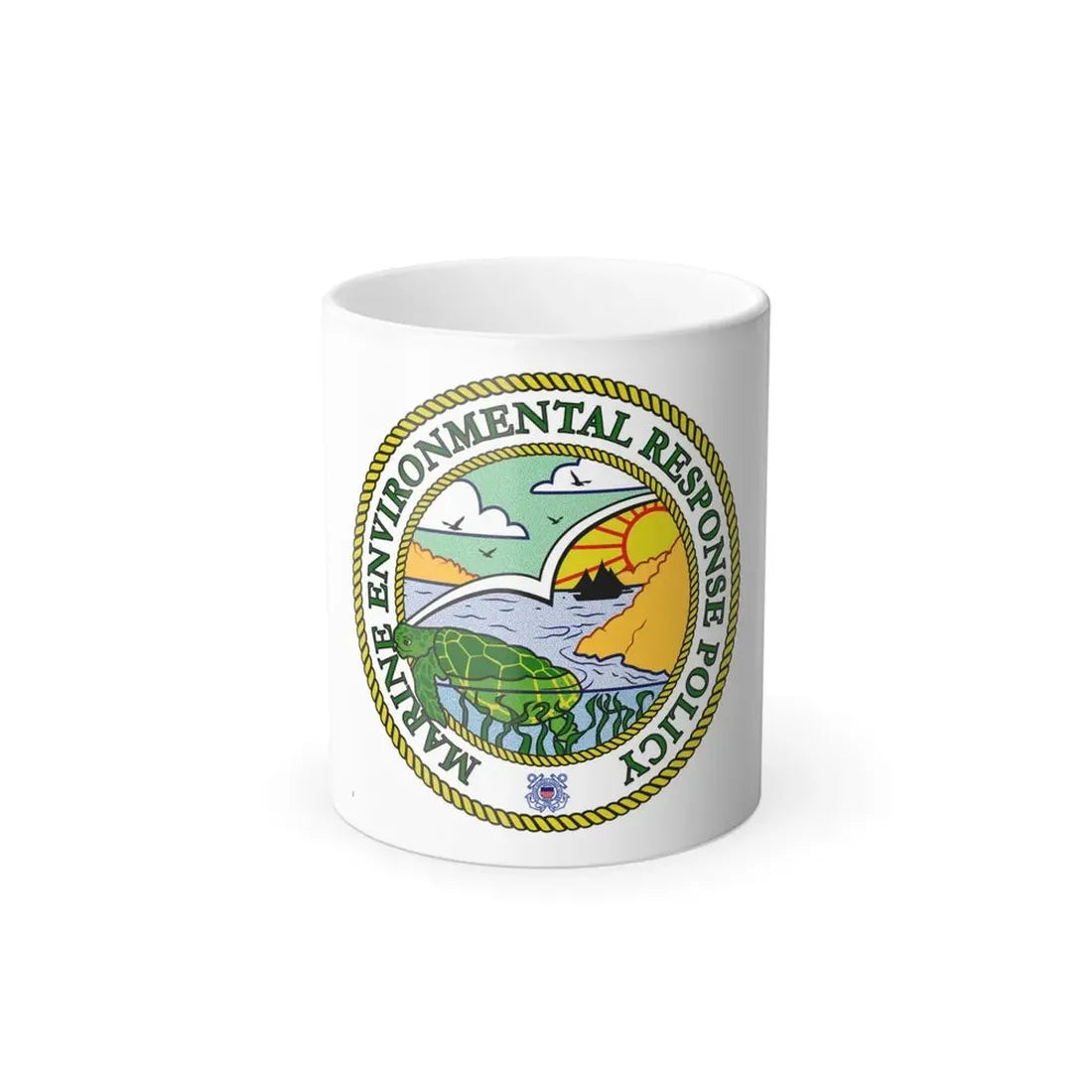USCG Marine Environmental Resp Policy (U.S. Coast Guard) Color Changing Coffee Mug 11oz - Go Mug Yourself