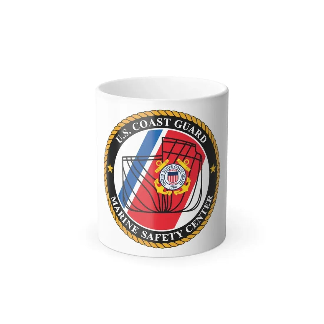 USCG MARINE SAFETY CENTER (U.S. Coast Guard) Color Changing Coffee Mug 11oz - Go Mug Yourself