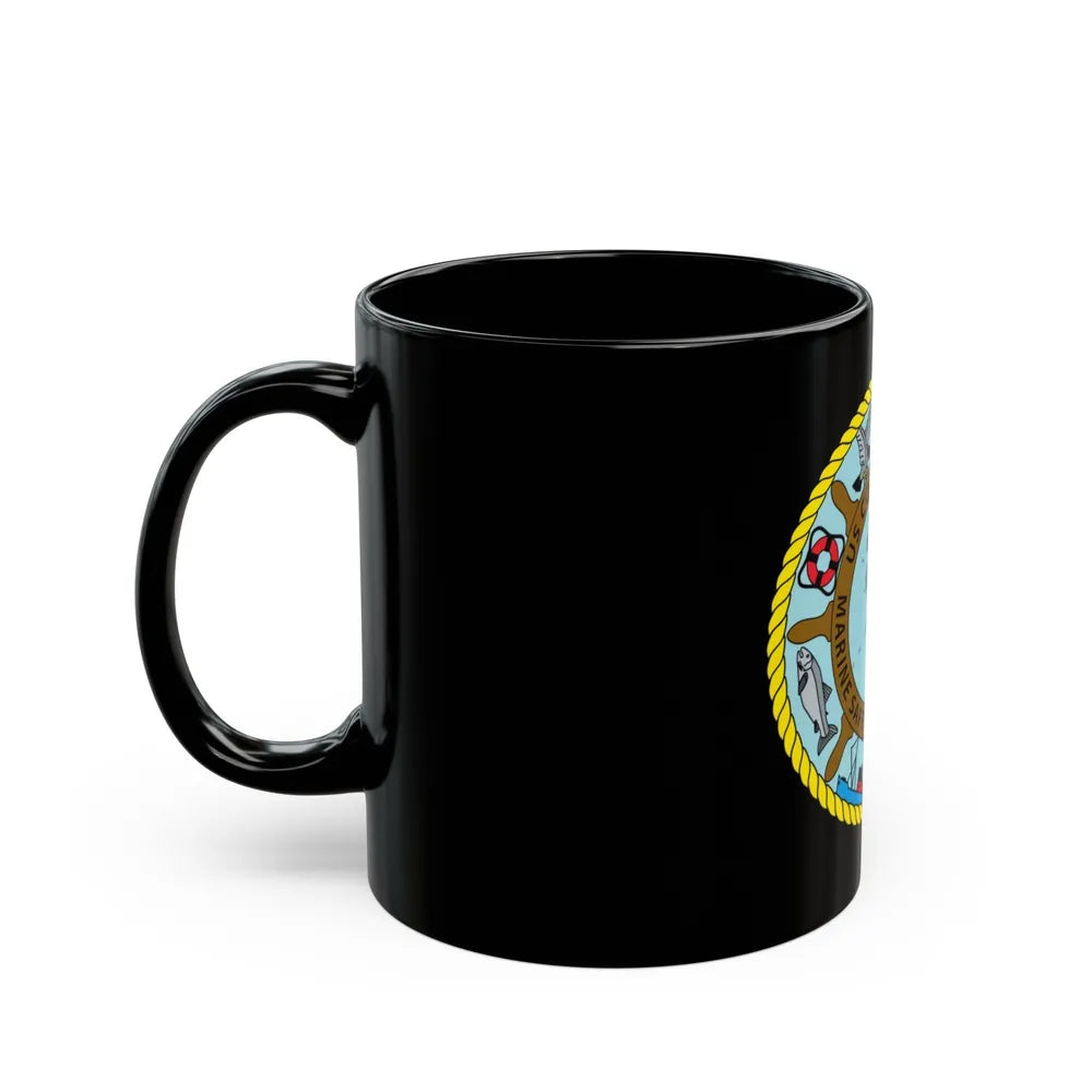 USCG Marine Safety Office Juneau (U.S. Coast Guard) Black Coffee Mug-Go Mug Yourself