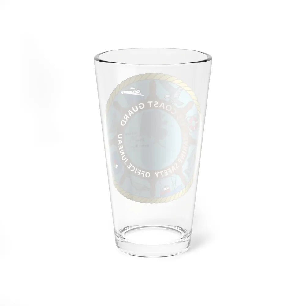 USCG Marine Safety Office Juneau (U.S. Coast Guard) Pint Glass 16oz-Go Mug Yourself