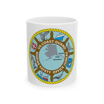 USCG Marine Safety Office Juneau (U.S. Coast Guard) White Coffee Mug-11oz-Go Mug Yourself