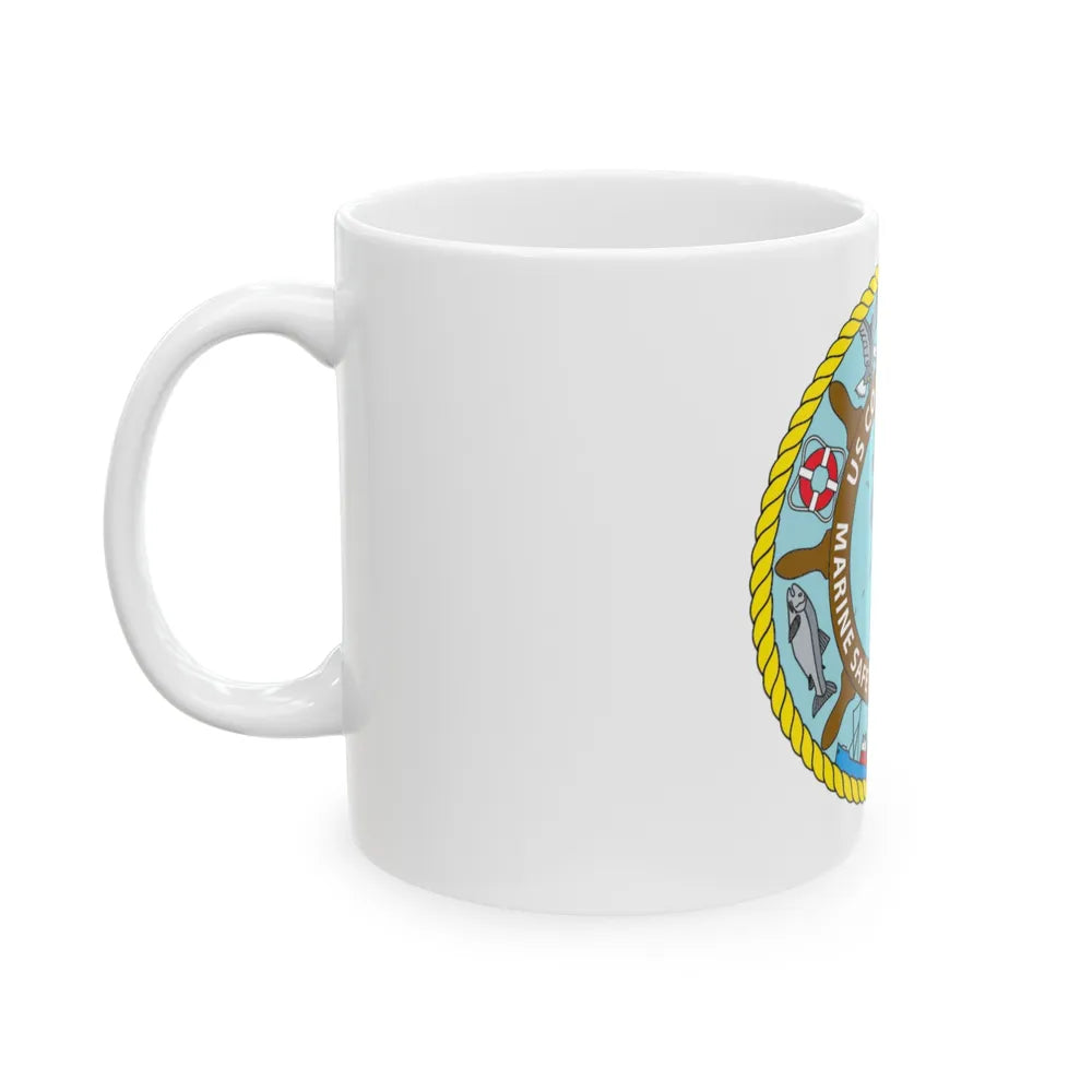 USCG Marine Safety Office Juneau (U.S. Coast Guard) White Coffee Mug-Go Mug Yourself