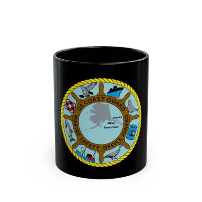 USCG Marine Safety Office Juneau (U.S. Coast Guard) Black Coffee Mug 11oz - Go Mug Yourself
