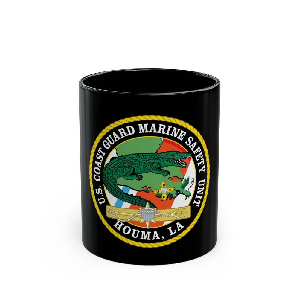 USCG Marine Safety Unit Houma LA (U.S. Coast Guard) Black Coffee Mug-11oz-Go Mug Yourself