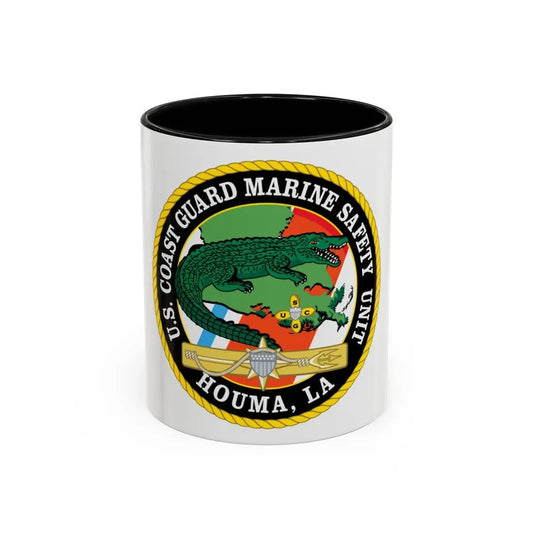 USCG Marine Safety Unit Houma LA (U.S. Coast Guard) Accent Coffee Mug 11oz Black - Go Mug Yourself