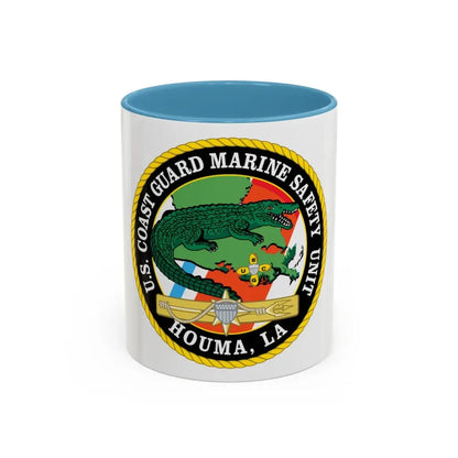 USCG Marine Safety Unit Houma LA (U.S. Coast Guard) Accent Coffee Mug 11oz Light Blue - Go Mug Yourself