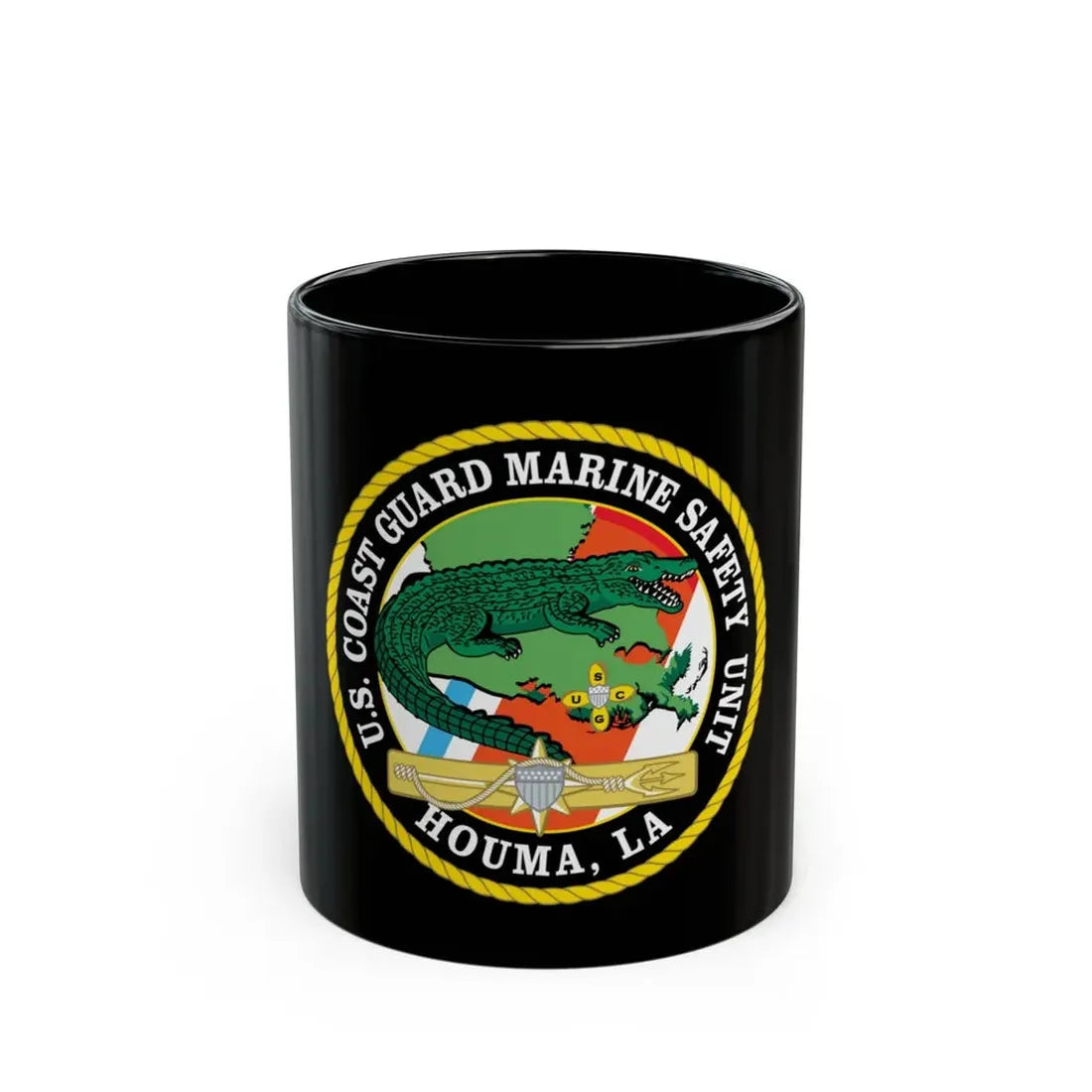 USCG Marine Safety Unit Houma LA (U.S. Coast Guard) Black Coffee Mug - Go Mug Yourself