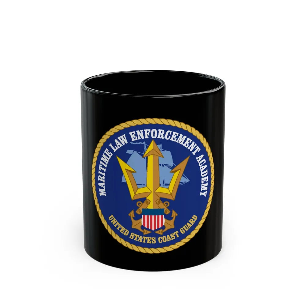 USCG Maritime Law Enforcement Academy (U.S. Coast Guard) Black Coffee Mug-11oz-Go Mug Yourself