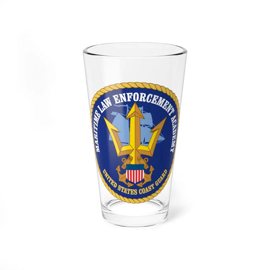 USCG Maritime Law Enforcement Academy (U.S. Coast Guard) Pint Glass 16oz-16oz-Go Mug Yourself