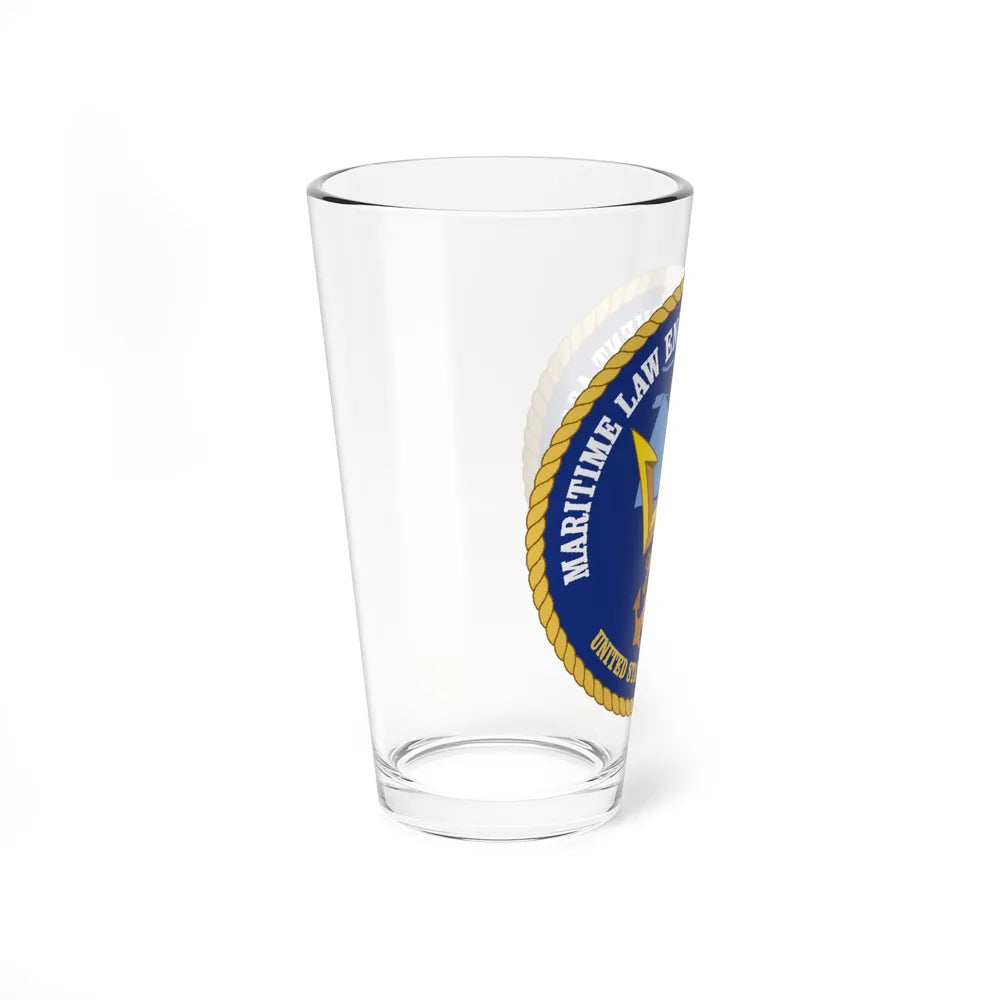 USCG Maritime Law Enforcement Academy (U.S. Coast Guard) Pint Glass 16oz-Go Mug Yourself