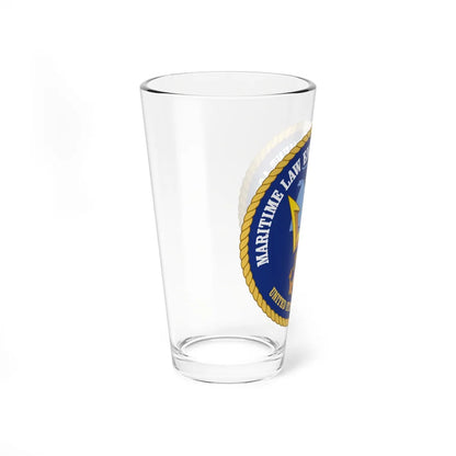 USCG Maritime Law Enforcement Academy (U.S. Coast Guard) Pint Glass 16oz-Go Mug Yourself