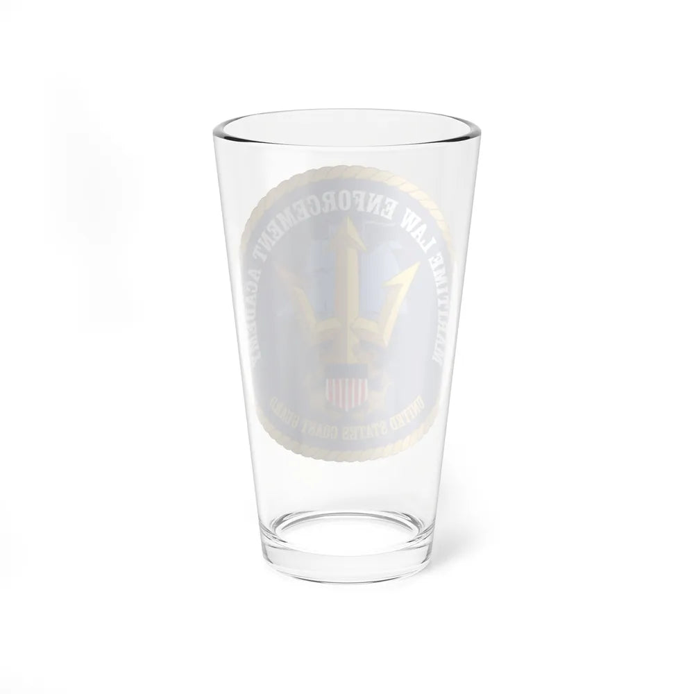 USCG Maritime Law Enforcement Academy (U.S. Coast Guard) Pint Glass 16oz-Go Mug Yourself