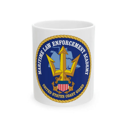 USCG Maritime Law Enforcement Academy (U.S. Coast Guard) White Coffee Mug-11oz-Go Mug Yourself