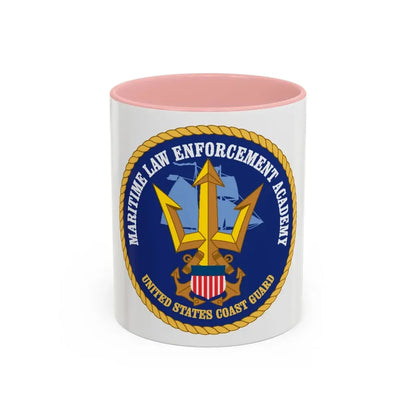 USCG Maritime Law Enforcement Academy (U.S. Coast Guard) Accent Coffee Mug 11oz Pink - Go Mug Yourself