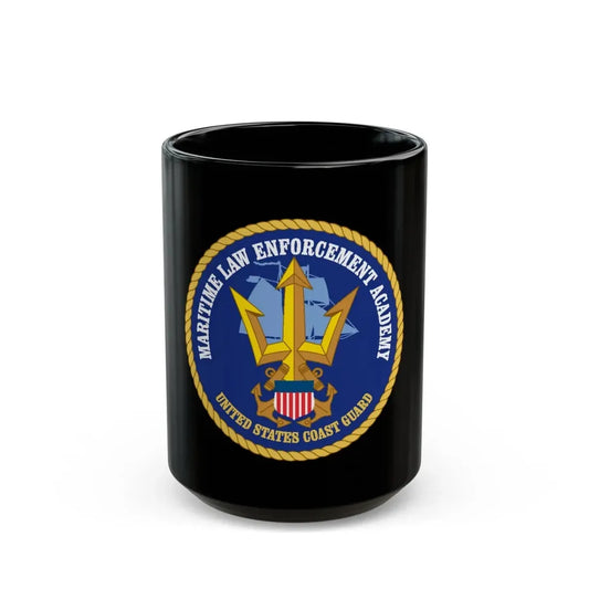 USCG Maritime Law Enforcement Academy (U.S. Coast Guard) Black Coffee Mug 15oz - Go Mug Yourself