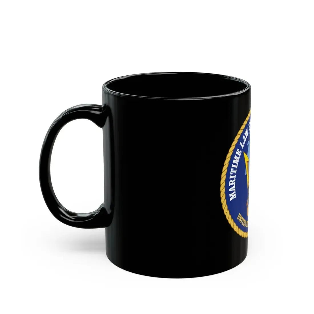 USCG Maritime Law Enforcement Academy (U.S. Coast Guard) Black Coffee Mug - Go Mug Yourself