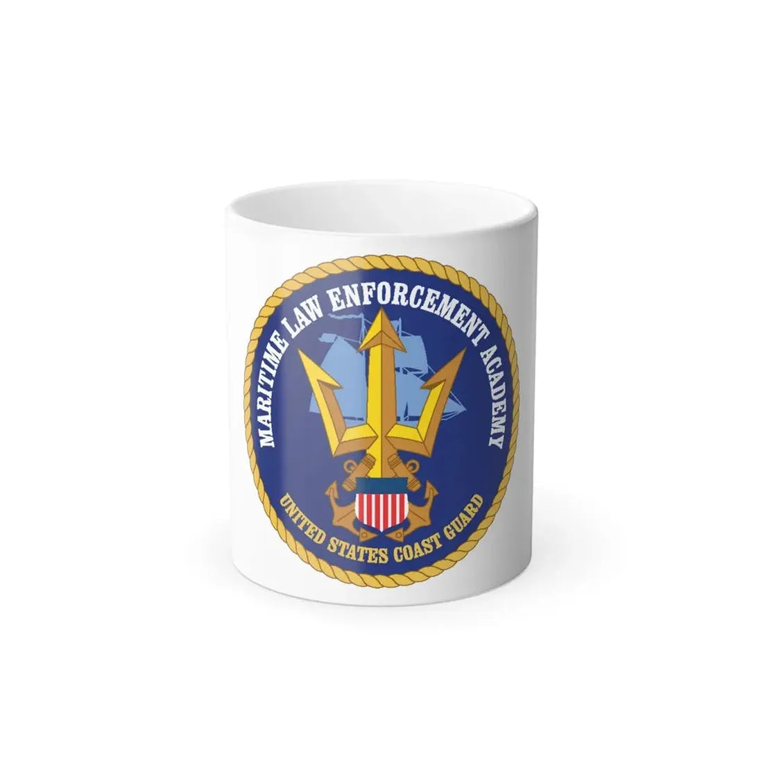 USCG Maritime Law Enforcement Academy (U.S. Coast Guard) Color Changing Coffee Mug 11oz - Go Mug Yourself