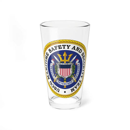 USCG Maritime Safety And Security Team (U.S. Coast Guard) Pint Glass 16oz-16oz-Go Mug Yourself