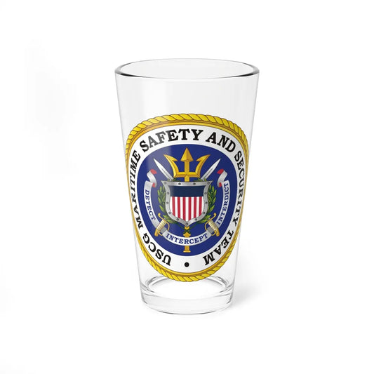 USCG Maritime Safety And Security Team (U.S. Coast Guard) Pint Glass 16oz-16oz-Go Mug Yourself