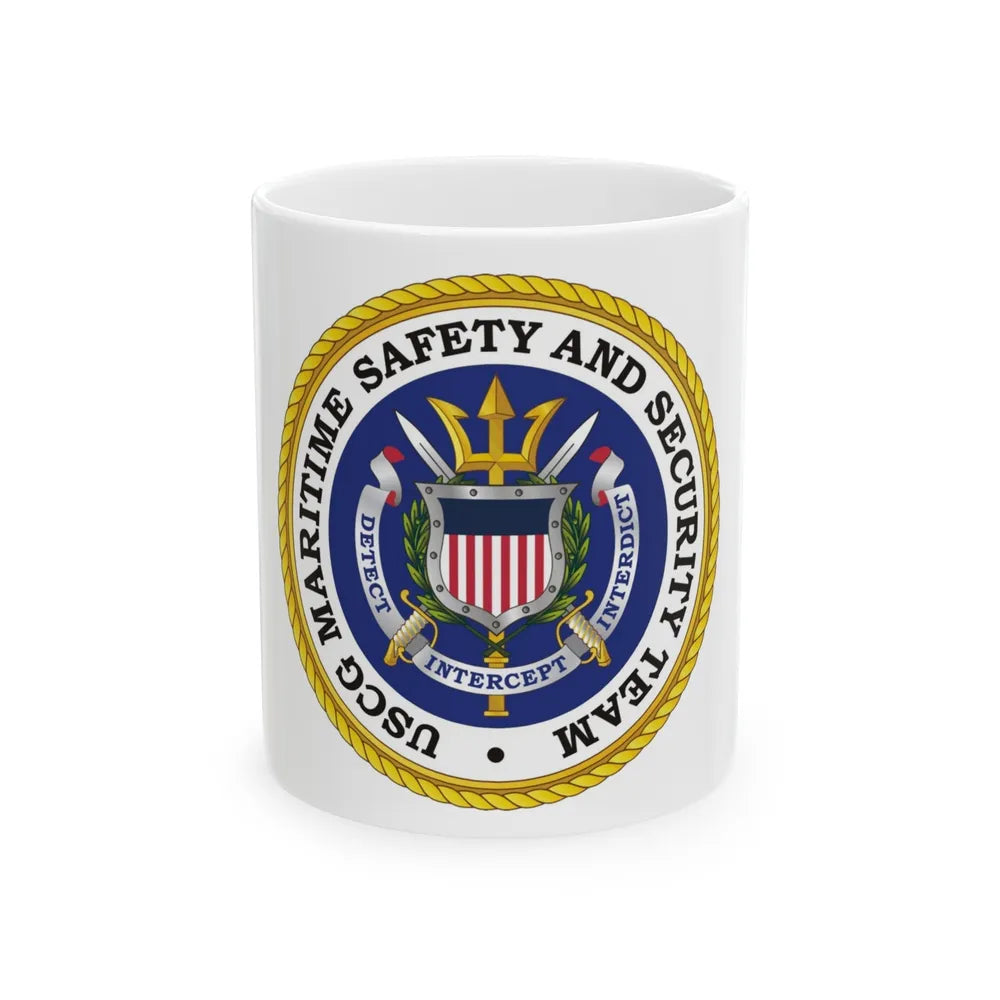 USCG Maritime Safety And Security Team (U.S. Coast Guard) White Coffee Mug-11oz-Go Mug Yourself