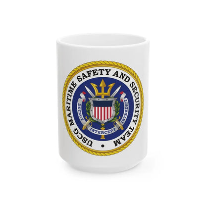 USCG Maritime Safety And Security Team (U.S. Coast Guard) White Coffee Mug-15oz-Go Mug Yourself