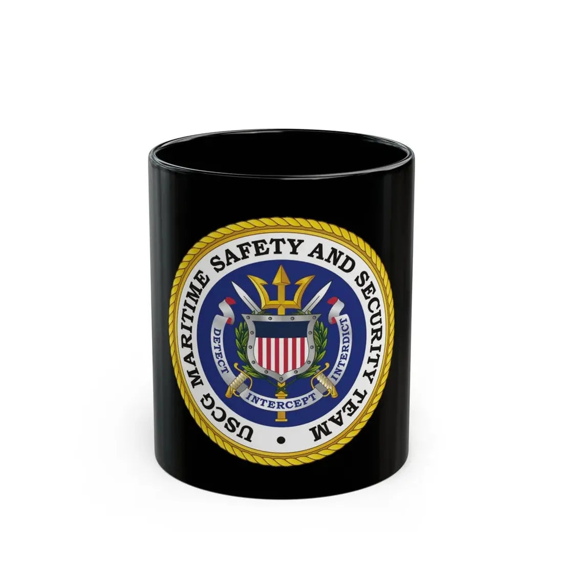 USCG Maritime Safety And Security Team (U.S. Coast Guard) Black Coffee Mug 11oz - Go Mug Yourself