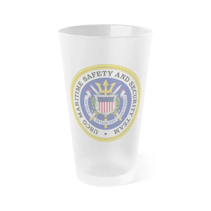 USCG Maritime Safety And Security Team (U.S. Coast Guard) Frosted Pint Glass 16oz Default Title - Go Mug Yourself