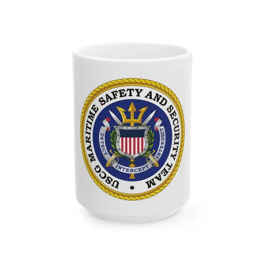 USCG Maritime Safety And Security Team (U.S. Coast Guard) White Coffee Mug 15oz - Go Mug Yourself