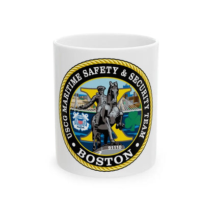 USCG Maritime Safety & Sec Team MSST Boston (U.S. Coast Guard) White Coffee Mug-11oz-Go Mug Yourself