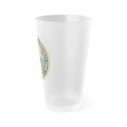 USCG Maritime Safety & Sec Team MSST Boston (U.S. Coast Guard) Frosted Pint Glass 16oz - Go Mug Yourself