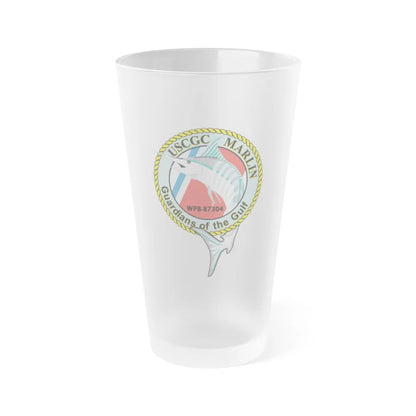 USCG Marlin WPB 87304 (U.S. Coast Guard) Frosted Pint Glass 16oz-Go Mug Yourself