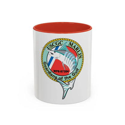USCG Marlin WPB 87304 (U.S. Coast Guard) Accent Coffee Mug 11oz Red - Go Mug Yourself