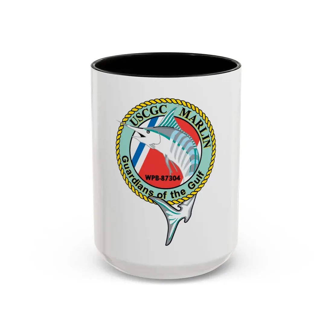 USCG Marlin WPB 87304 (U.S. Coast Guard) Accent Coffee Mug 15oz Black - Go Mug Yourself