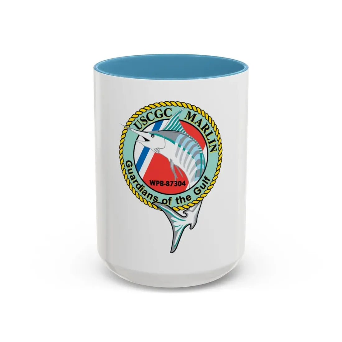 USCG Marlin WPB 87304 (U.S. Coast Guard) Accent Coffee Mug 15oz Light Blue - Go Mug Yourself