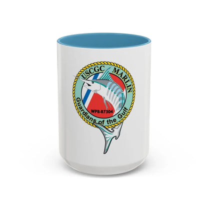 USCG Marlin WPB 87304 (U.S. Coast Guard) Accent Coffee Mug 15oz Light Blue - Go Mug Yourself