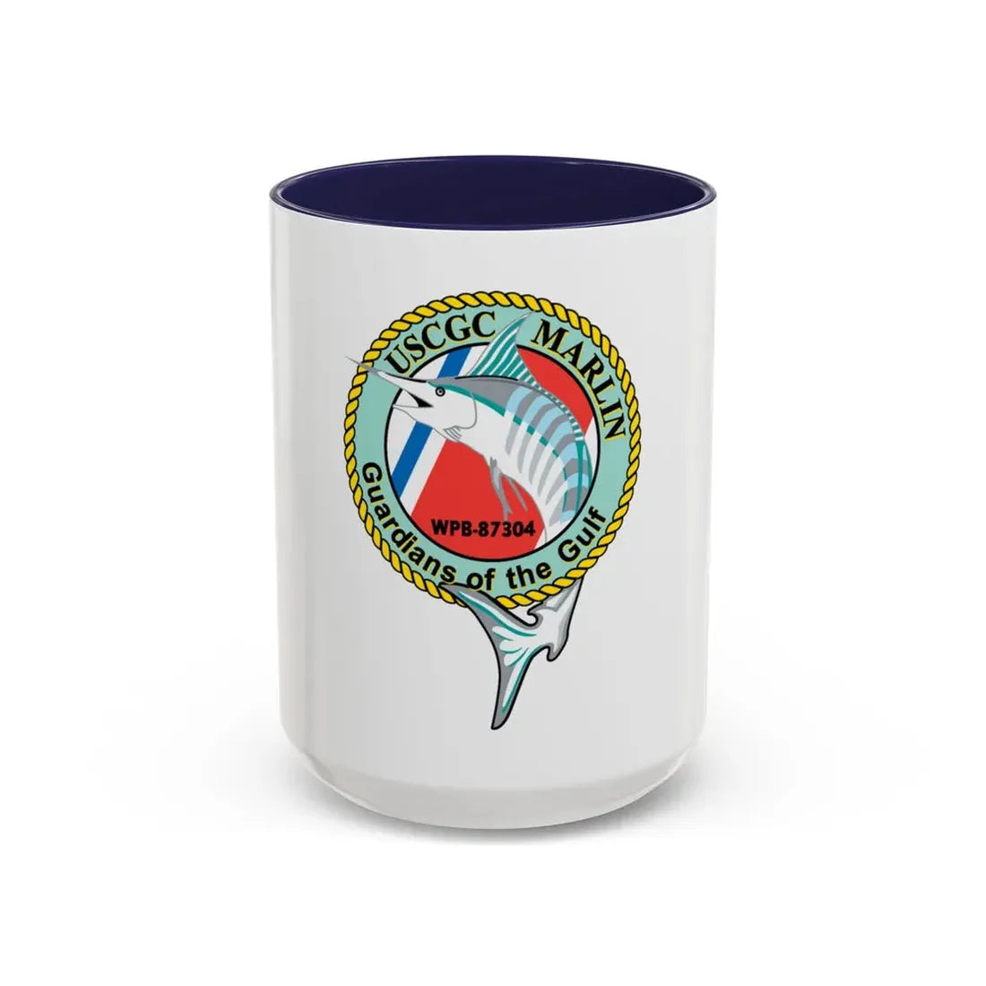 USCG Marlin WPB 87304 (U.S. Coast Guard) Accent Coffee Mug 15oz Navy - Go Mug Yourself