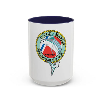 USCG Marlin WPB 87304 (U.S. Coast Guard) Accent Coffee Mug 15oz Navy - Go Mug Yourself