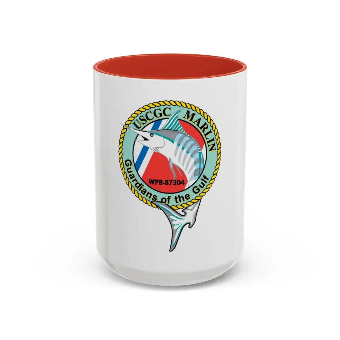 USCG Marlin WPB 87304 (U.S. Coast Guard) Accent Coffee Mug 15oz Red - Go Mug Yourself
