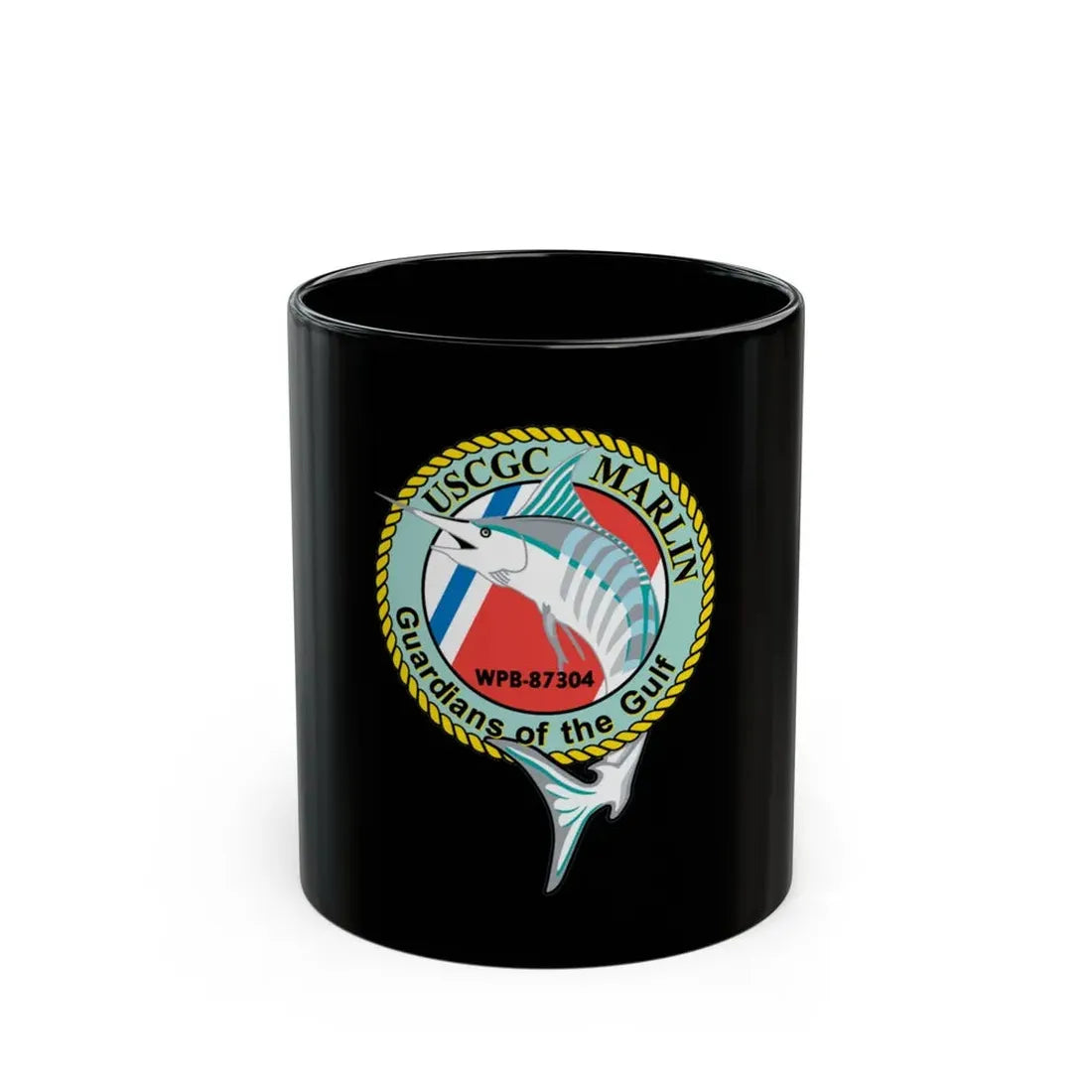 USCG Marlin WPB 87304 (U.S. Coast Guard) Black Coffee Mug 11oz - Go Mug Yourself