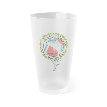 USCG Marlin WPB 87304 (U.S. Coast Guard) Frosted Pint Glass 16oz Default Title - Go Mug Yourself