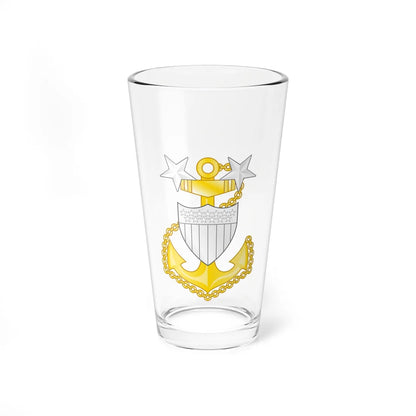 USCG Master Chief Petty Officer Insignia Device (United States) (Military Rank) Pint Glass 16oz 16oz - Go Mug Yourself