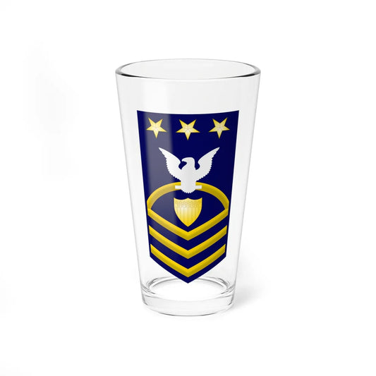 USCG Master Chief Petty Officer of the Coast Guard Insignia Sleeve (United States) (Military Rank) Pint Glass 16oz 16oz - Go Mug Yourself