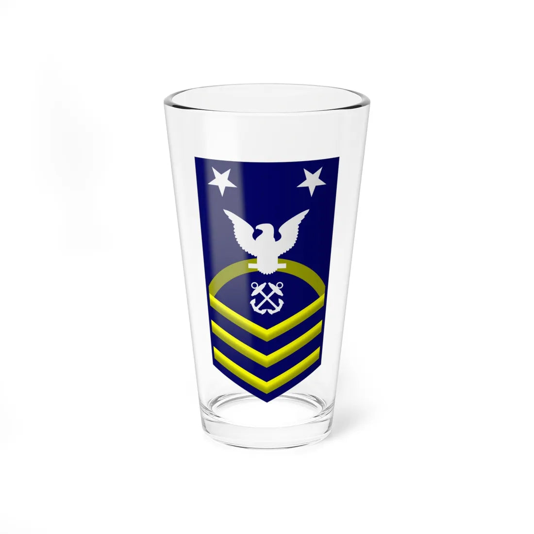 USCG MCPO (United States) (Military Rank) Pint Glass 16oz 16oz - Go Mug Yourself