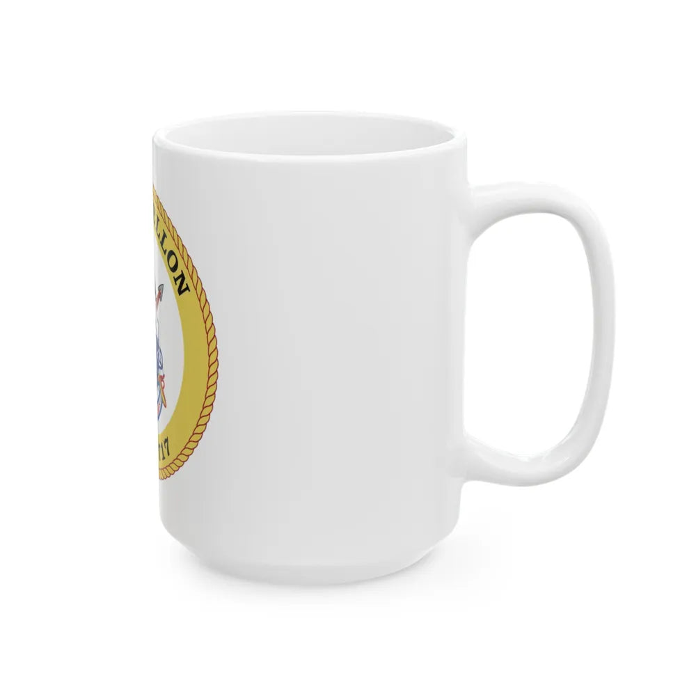 USCG Mellon WHEC 717 Gold Anniversary (U.S. Coast Guard) White Coffee Mug-Go Mug Yourself