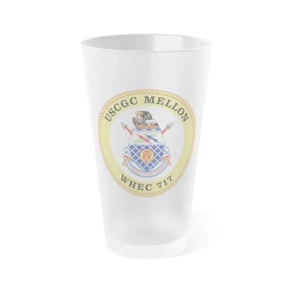 USCG Mellon WHEC 717 Gold Anniversary (U.S. Coast Guard) Frosted Pint Glass 16oz Default Title - Go Mug Yourself