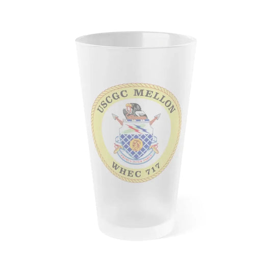 USCG Mellon WHEC 717 Gold Anniversary (U.S. Coast Guard) Frosted Pint Glass 16oz Default Title - Go Mug Yourself