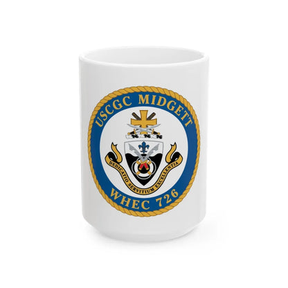 USCG Midgett WHEC 726 (U.S. Coast Guard) White Coffee Mug-15oz-Go Mug Yourself