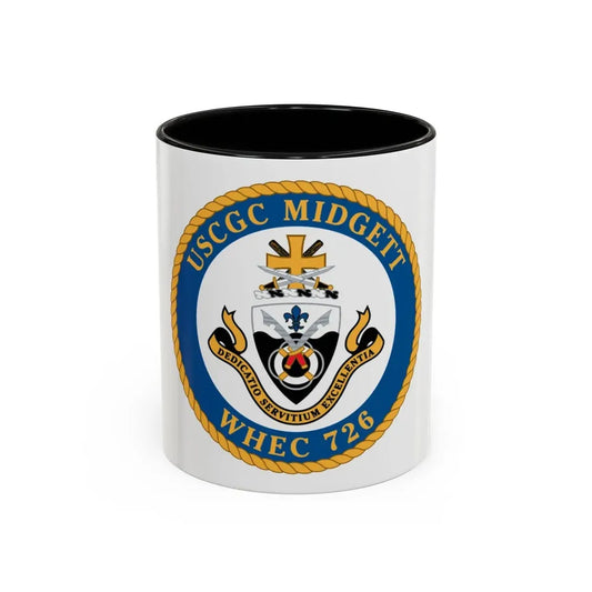 USCG Midgett WHEC 726 (U.S. Coast Guard) Accent Coffee Mug 11oz Black - Go Mug Yourself