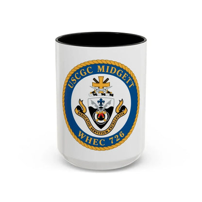 USCG Midgett WHEC 726 (U.S. Coast Guard) Accent Coffee Mug 15oz Black - Go Mug Yourself